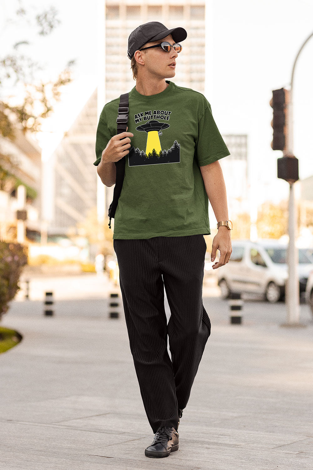 Todd Goldman Art Butthole Spaceship T-Shirt