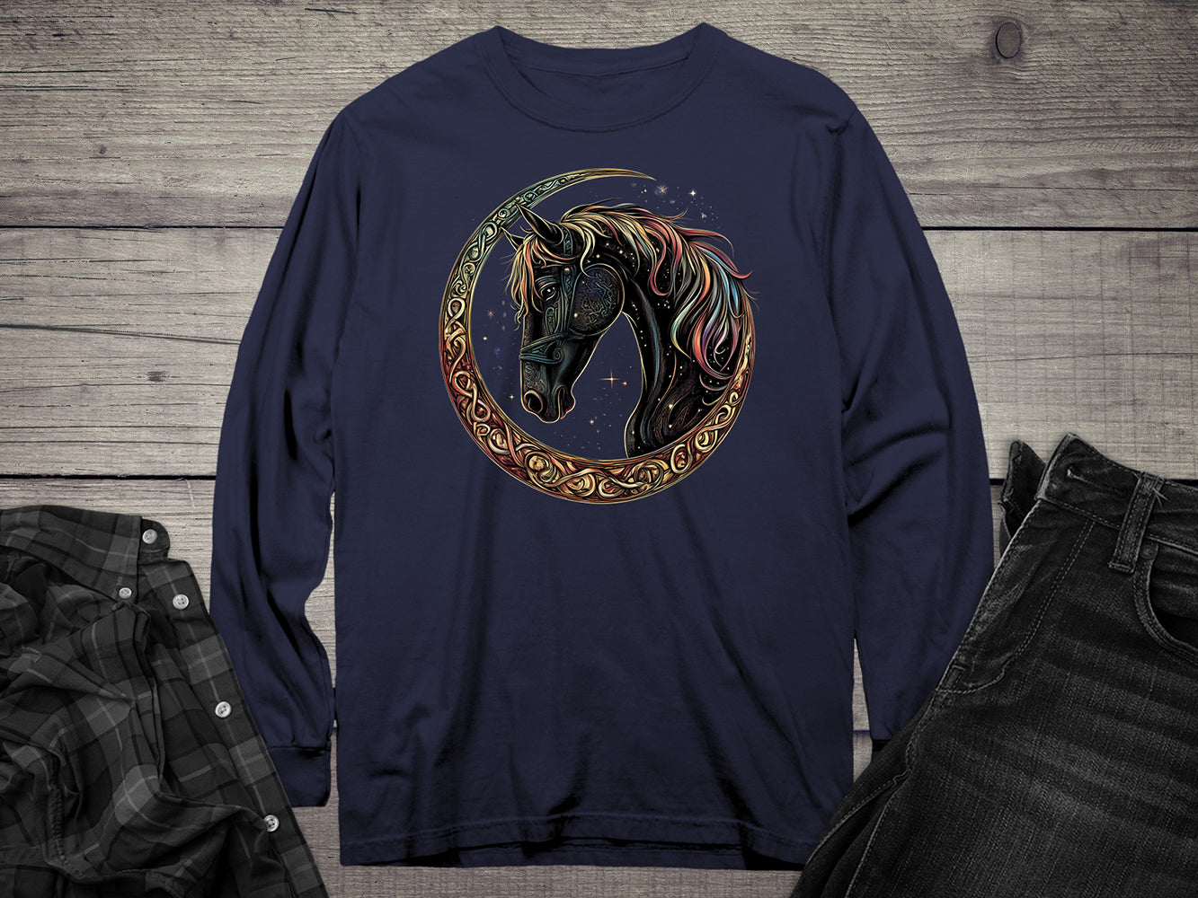 Celtic Horse Long Sleeve Tee
