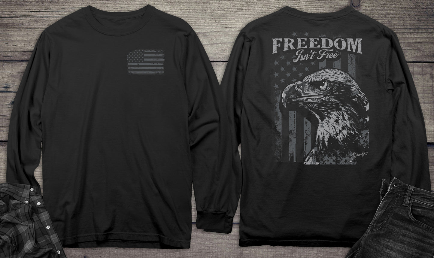 Freedom Isn’t Free Eagle With Crest Long Sleeve Tee