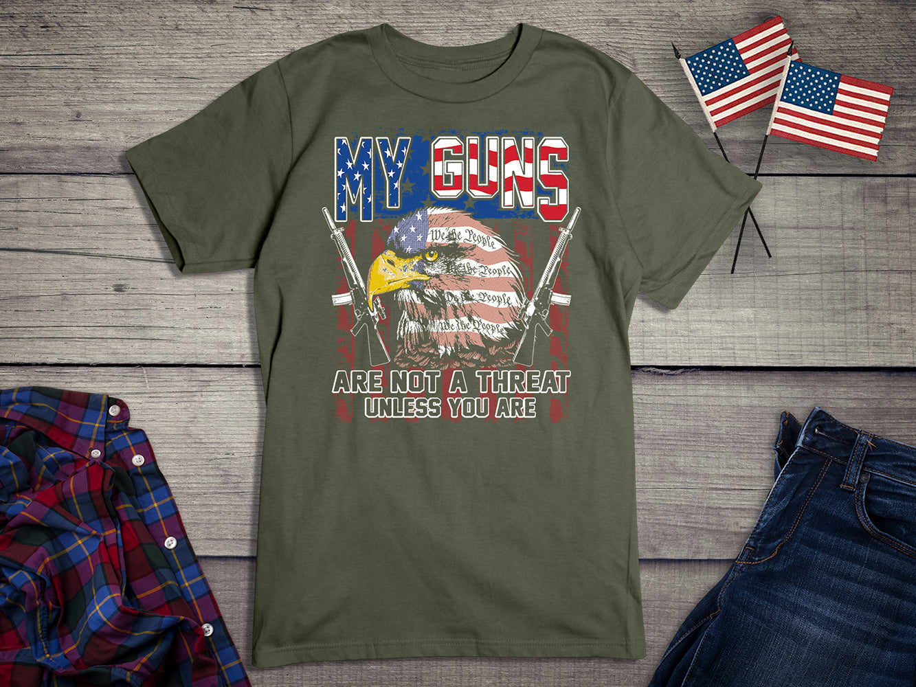 My Guns Are Not A Threat T-Shirt