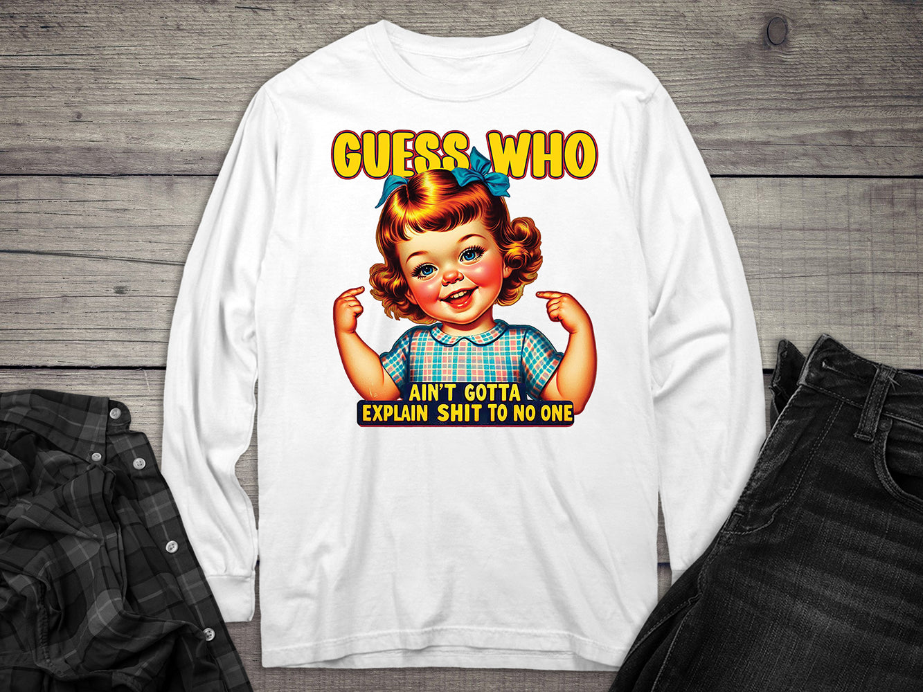 Guess Who Long Sleeve Tee