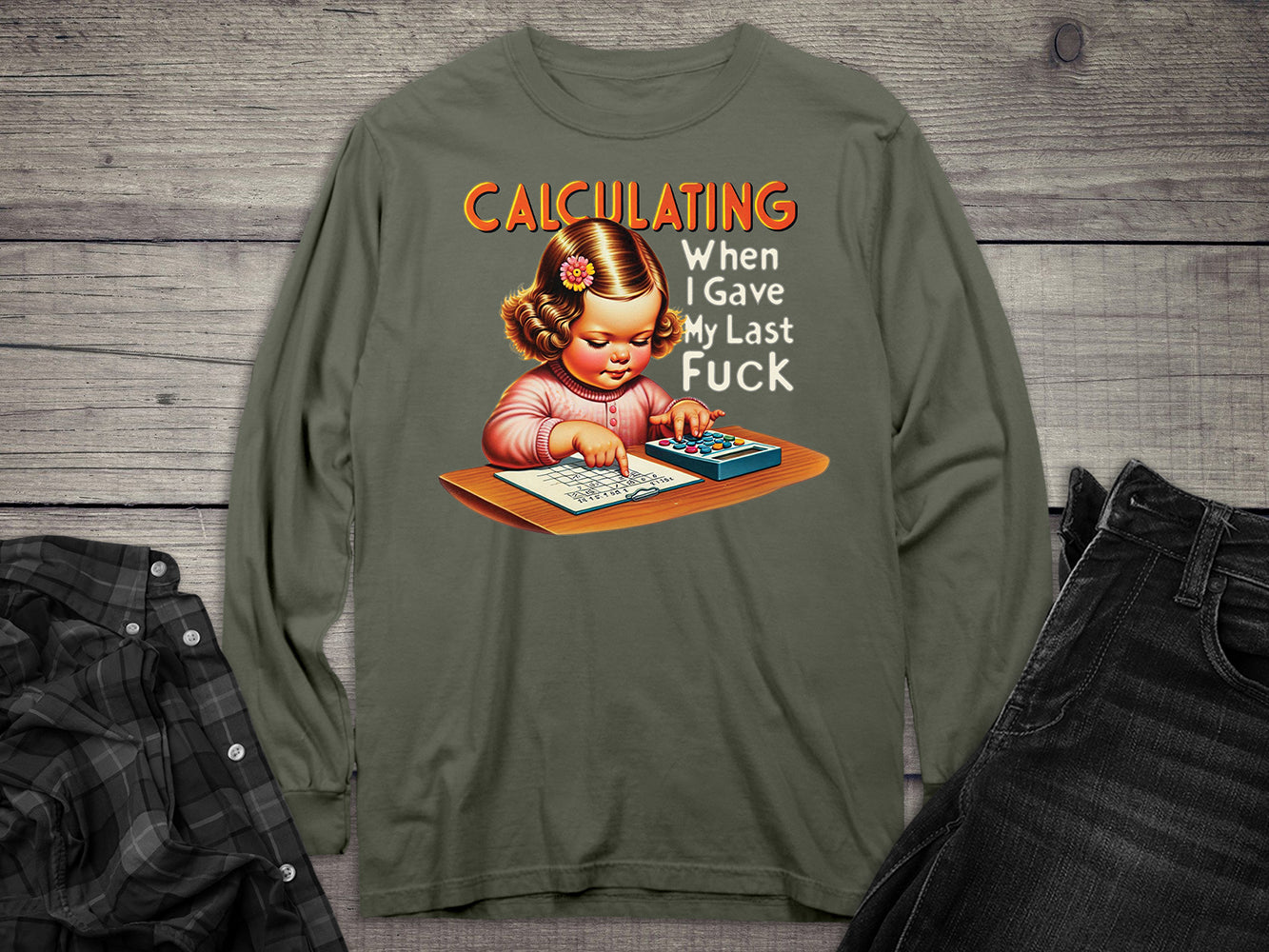Calculating Long Sleeve Tee