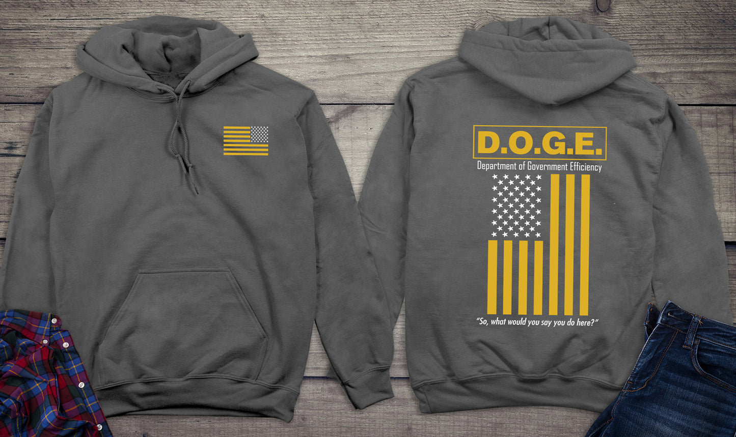 DOGE Flag With Crest Hoodie