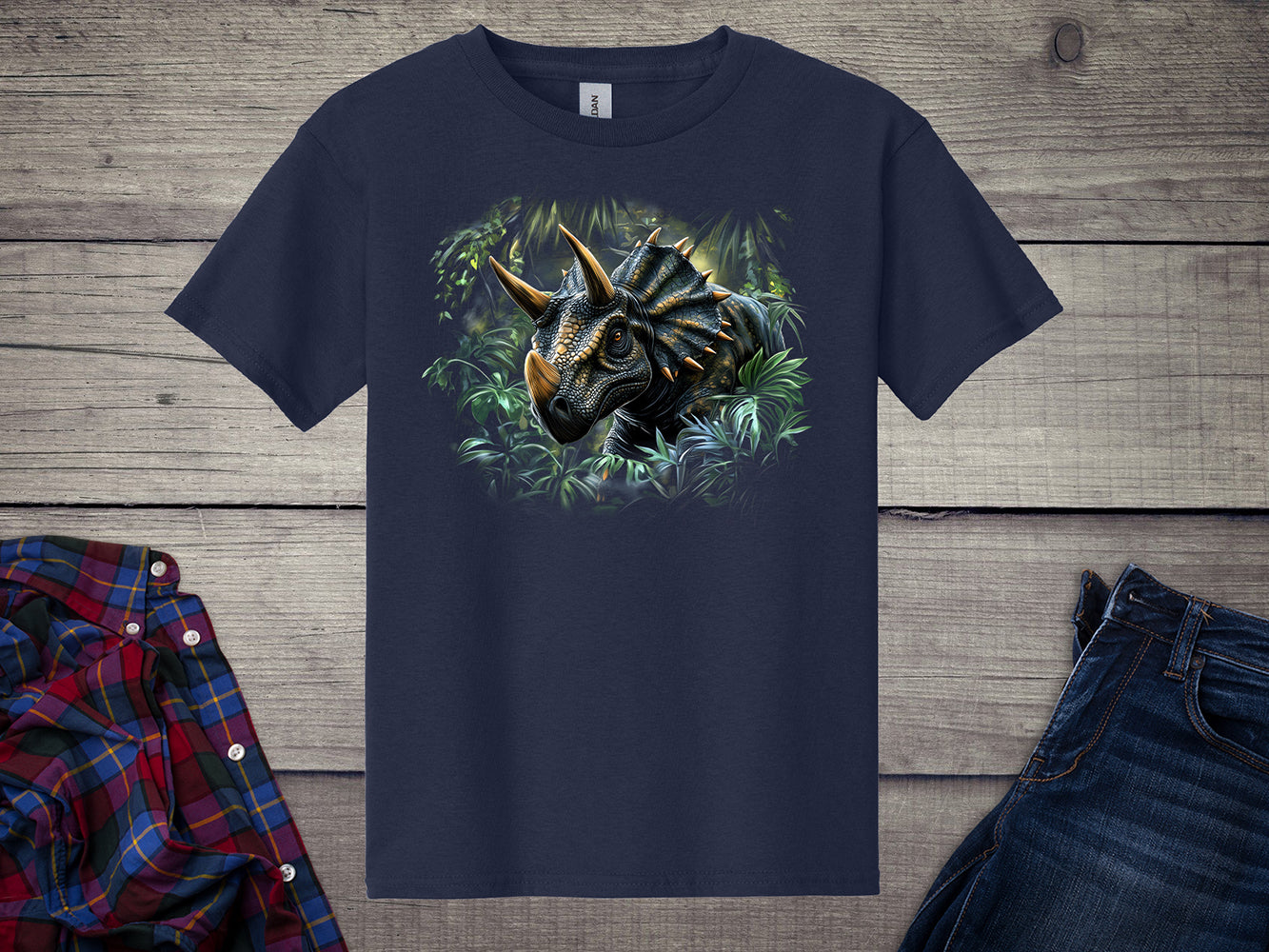 Triceratops Jungle Youth T-Shirt