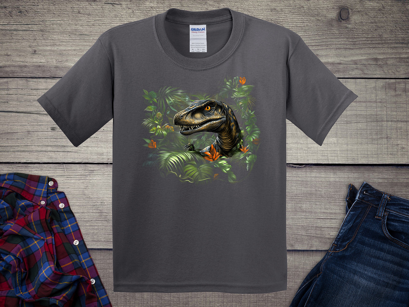 Velociraptor Jungle Youth T-Shirt