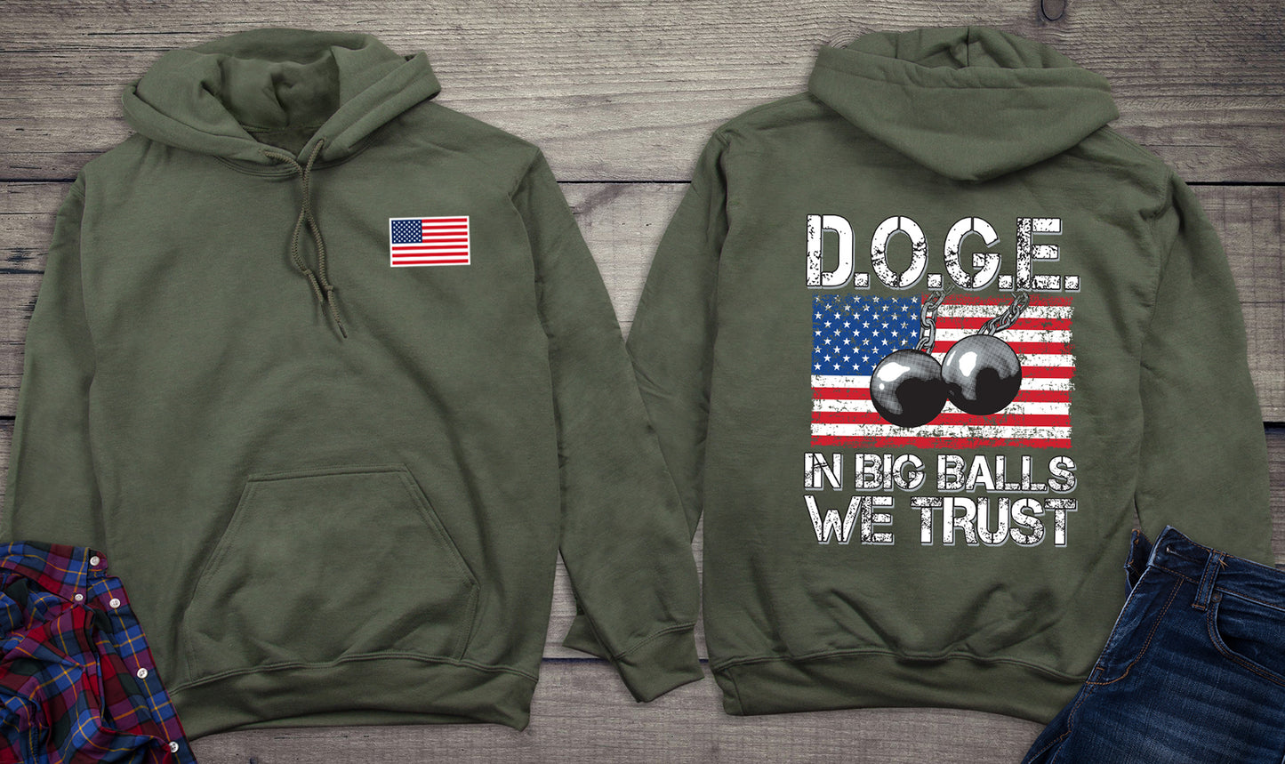 DOGE Big Balls With Crest Hoodie
