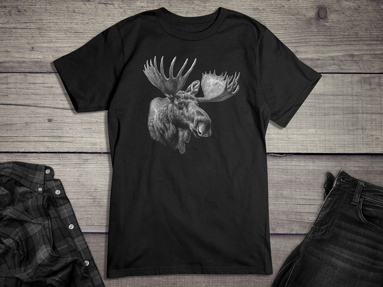 Moose Portrait T-Shirt