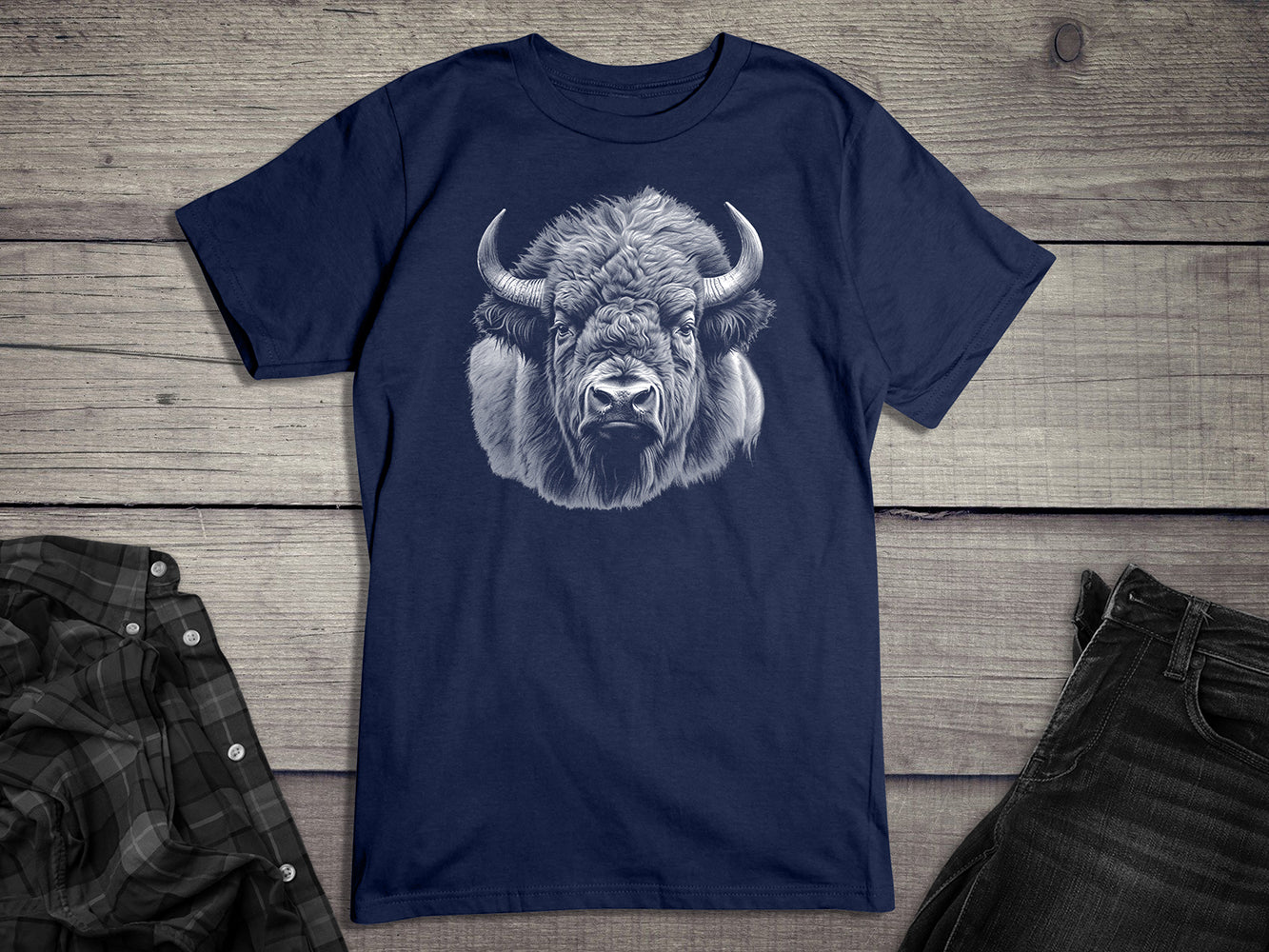 Bison Portrait T-Shirt