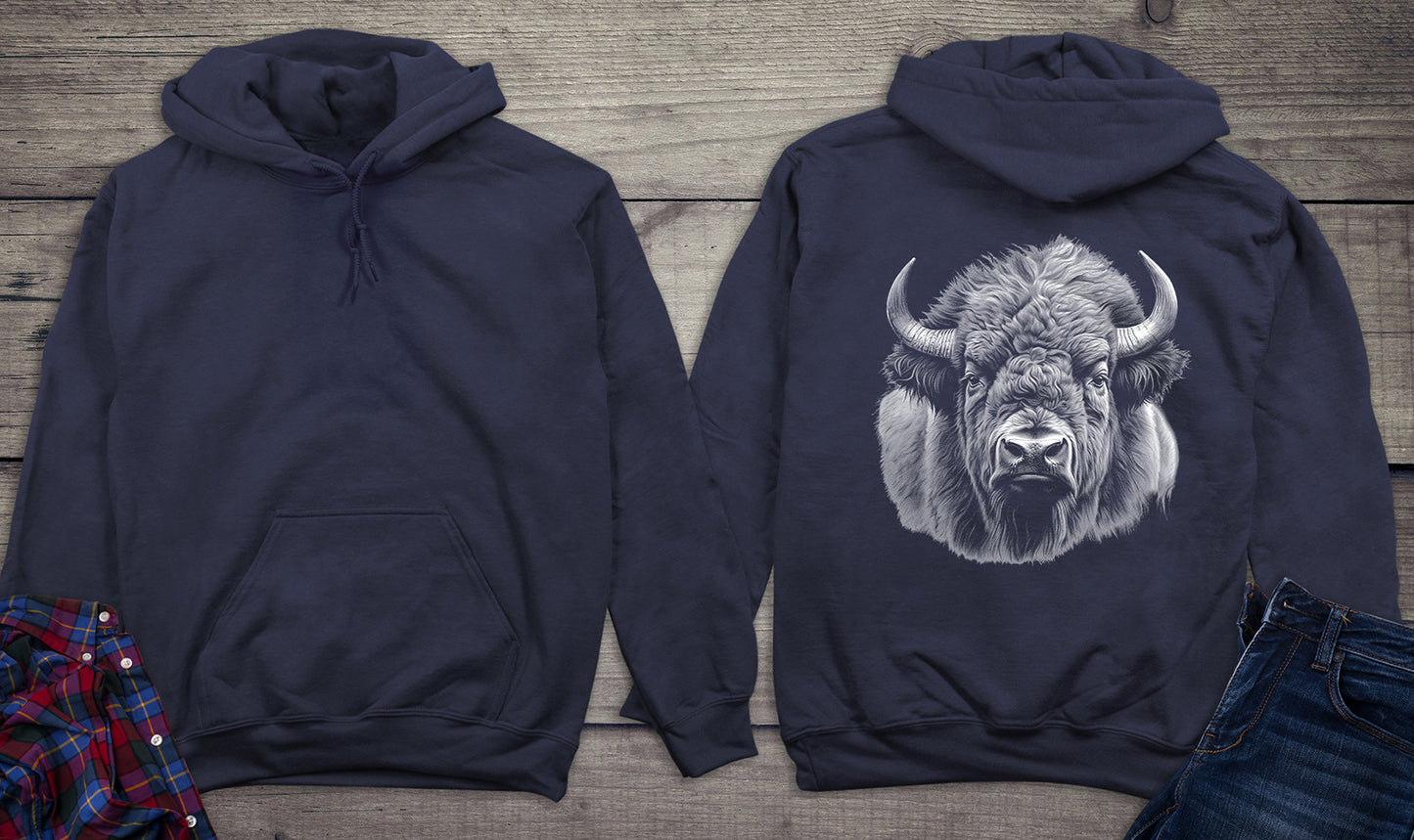 Bison Portrait Hoodie