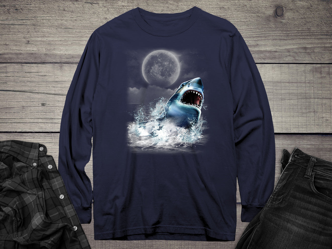 Shark Wilderness Long Sleeve Tee