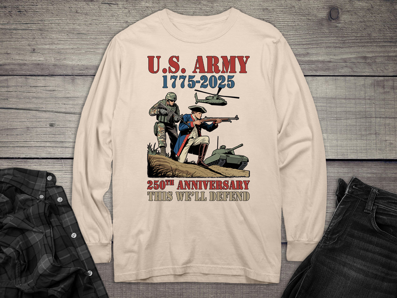 Army 1775-2025 Long Sleeve Tee