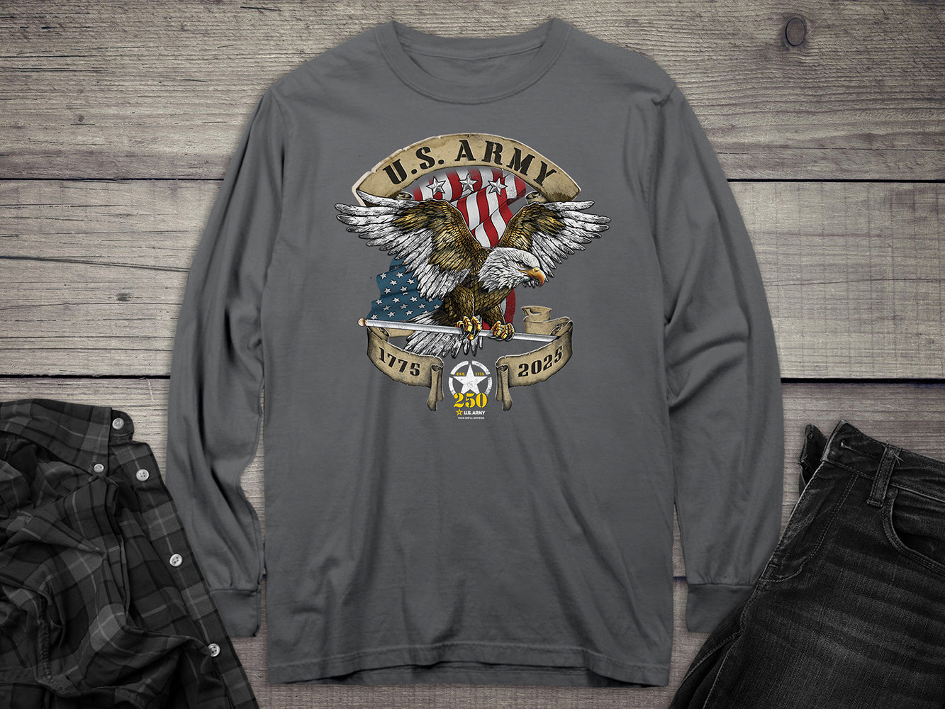 Army 250 Eagle Long Sleeve Tee