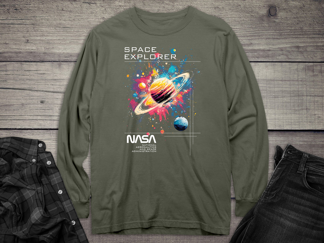 NASA Space Explorer Long Sleeve Tee