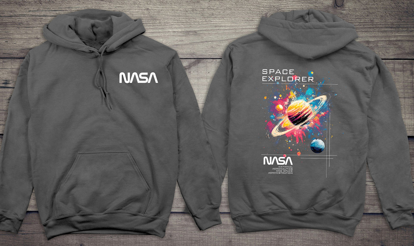 NASA Space Explorer With Crest Hoodie