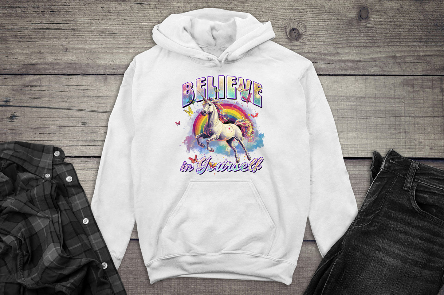 Believe In Yourself Unicorn Hoodie