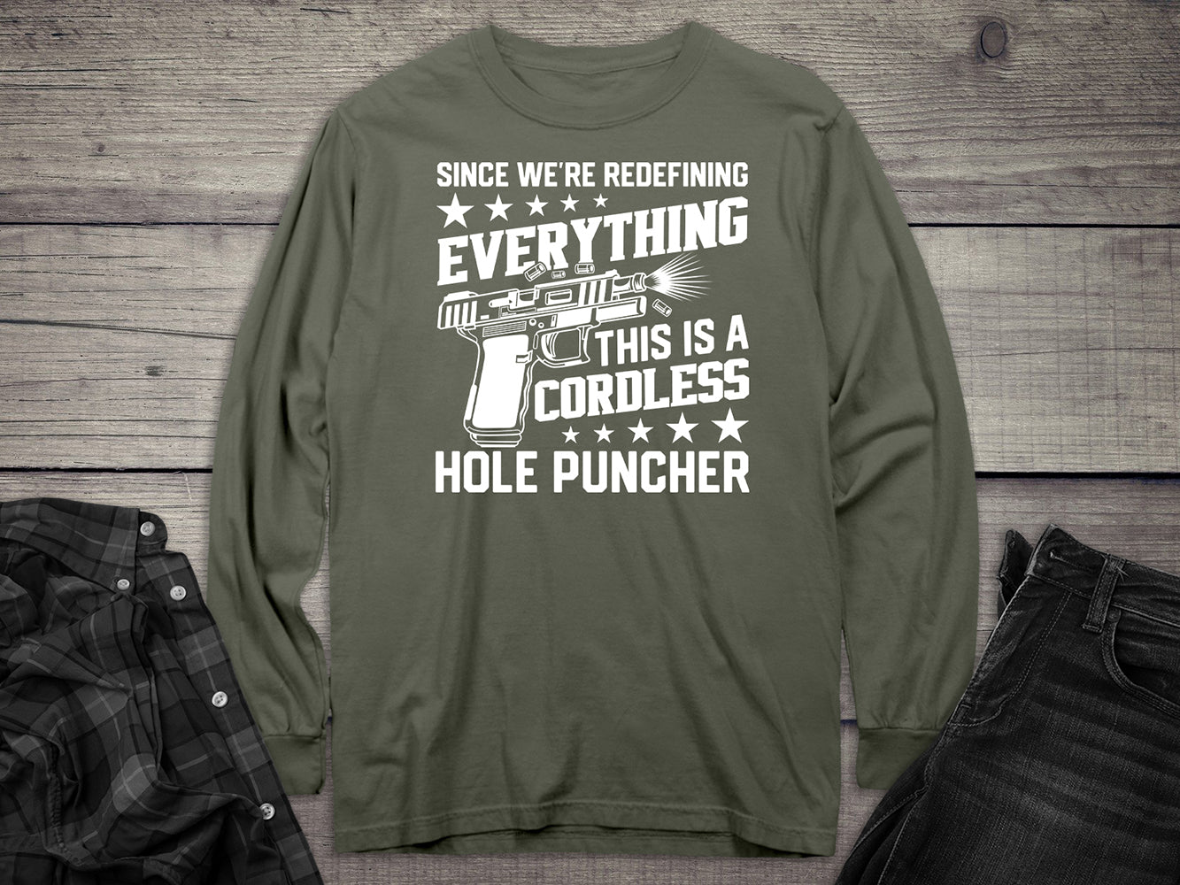 Cordless Hole Puncher Long Sleeve Tee