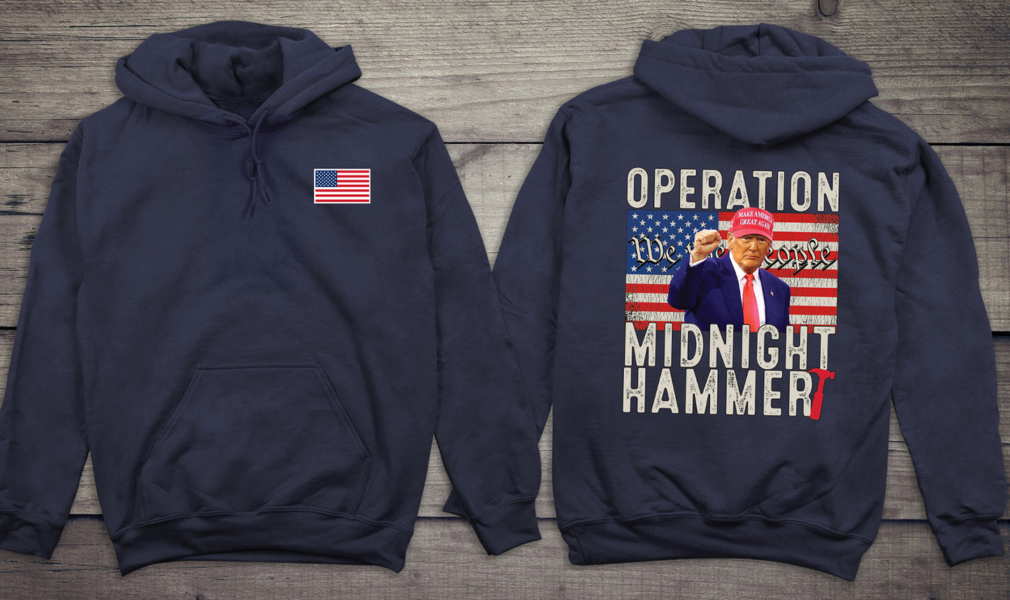 Trump Midnight Hammer With Crest Hoodie
