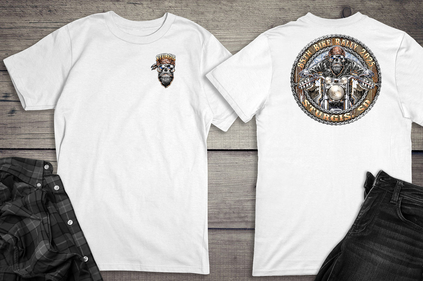 Sturgis Skull Biker T-Shirt