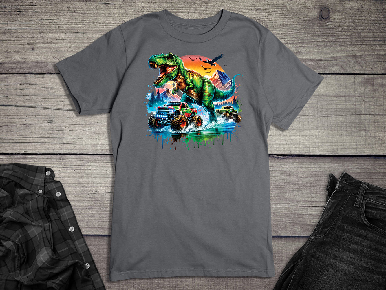 Dinosaur Trucks T-Shirt