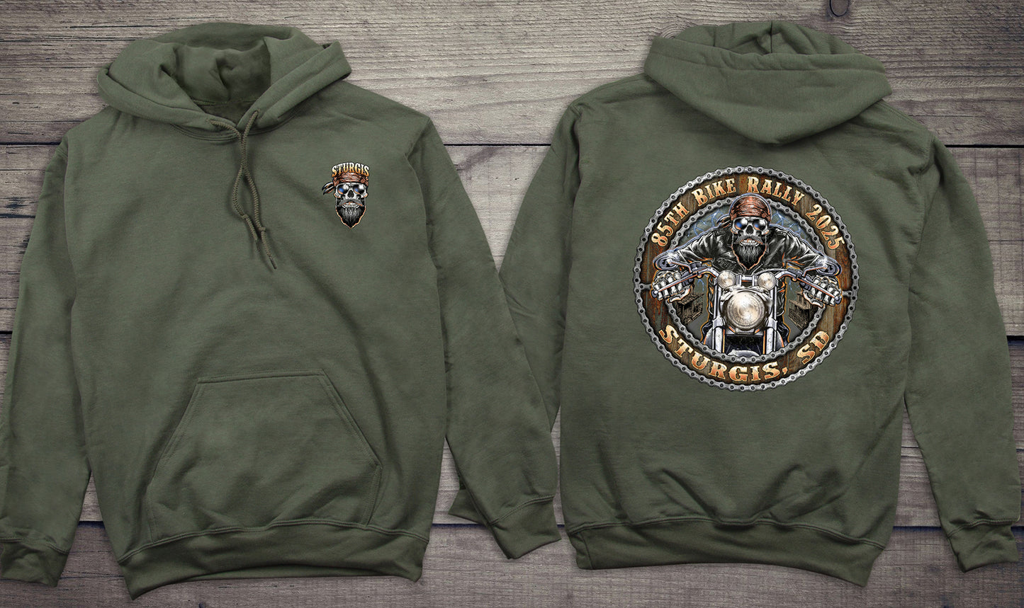 Sturgis Skull Biker Hoodie