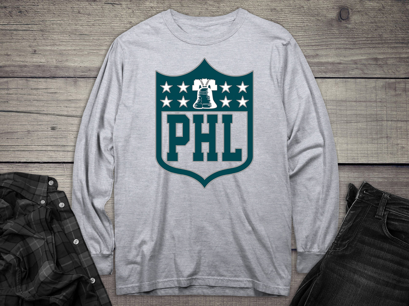 Philly Shield Long Sleeve Tee