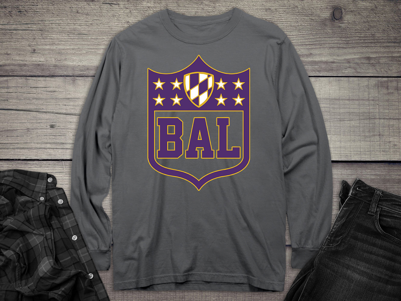 Baltimore Shield Long Sleeve Tee