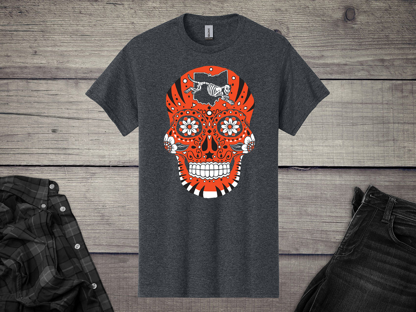 Cinci Sugar Skull T-Shirt