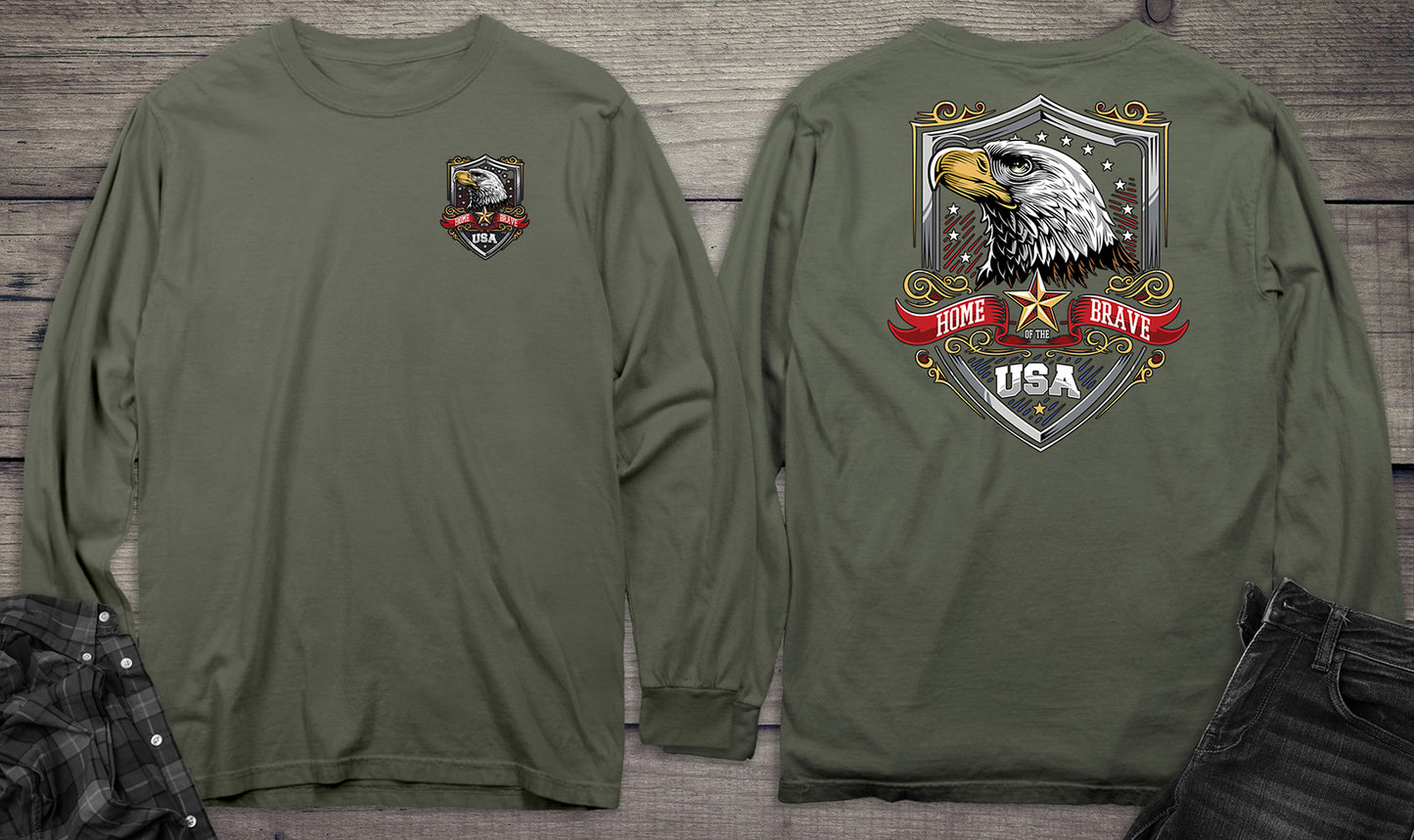 American Eagle Shield Long Sleeve Tee