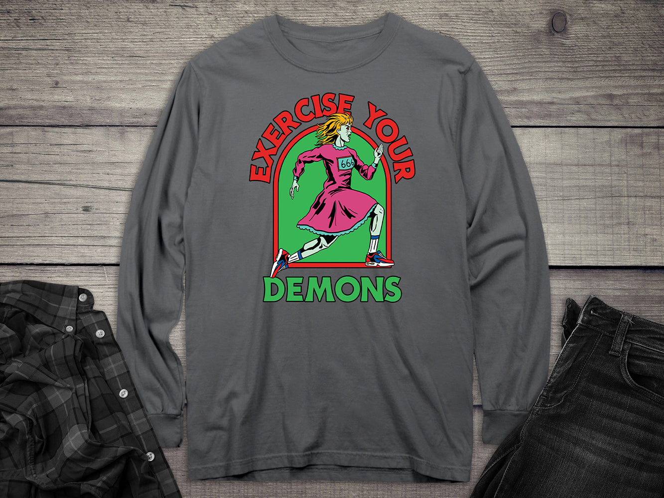 Exercise Your Demons Long Sleeve Tee