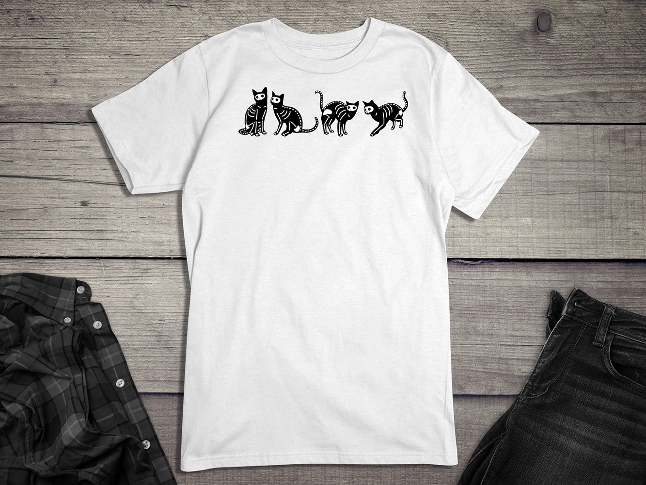 Skeleton Cats T-Shirt