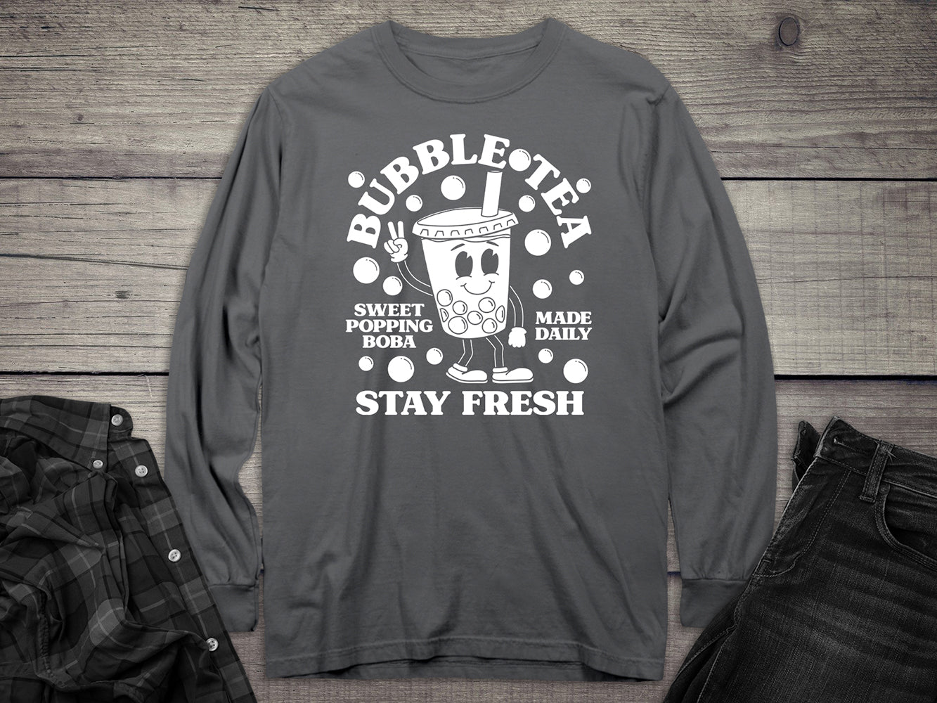 Bubble Tea Long Sleeve Tee