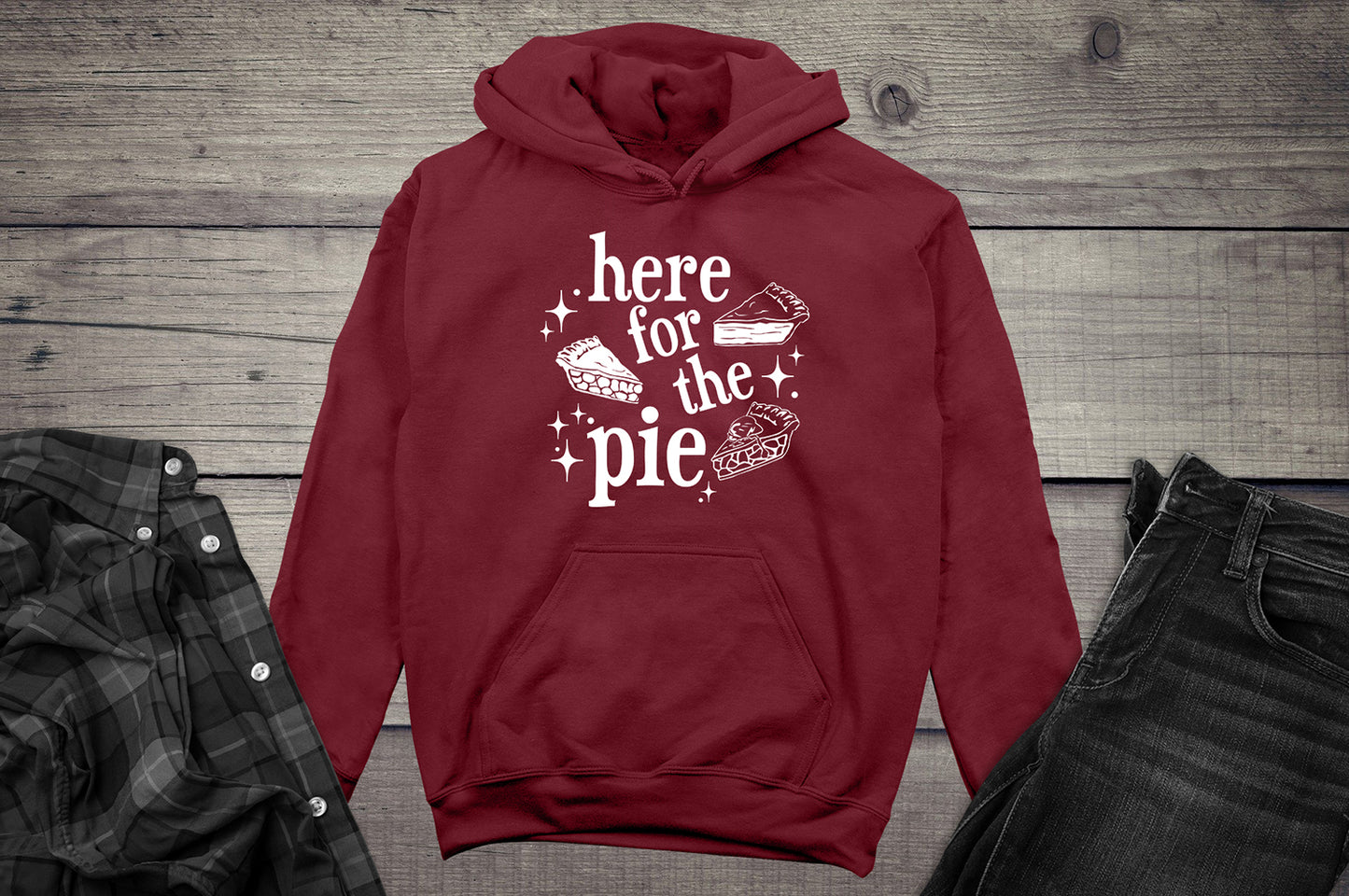 Here For The Pie Hoodie