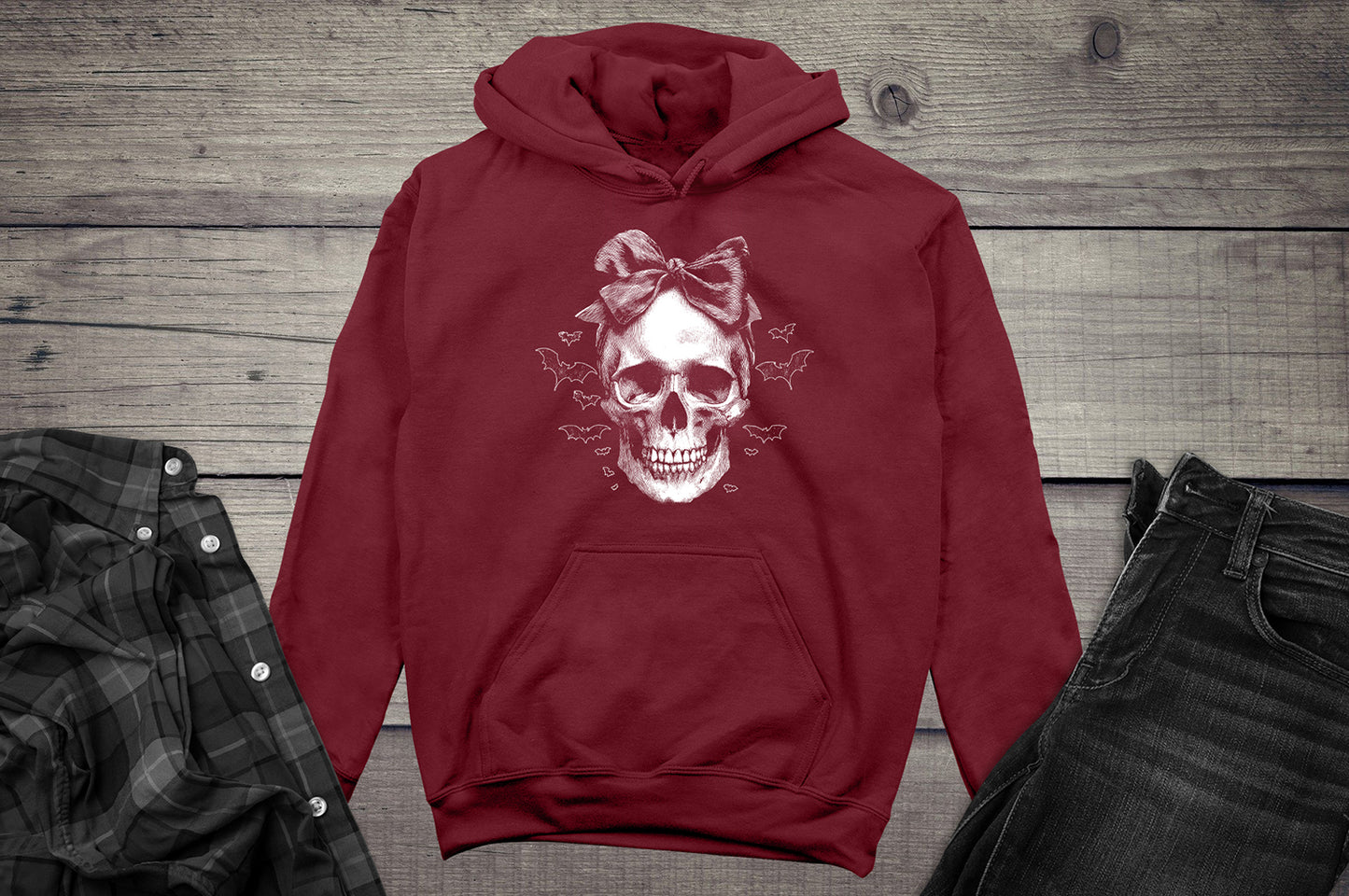 Bow Skull Hoodie
