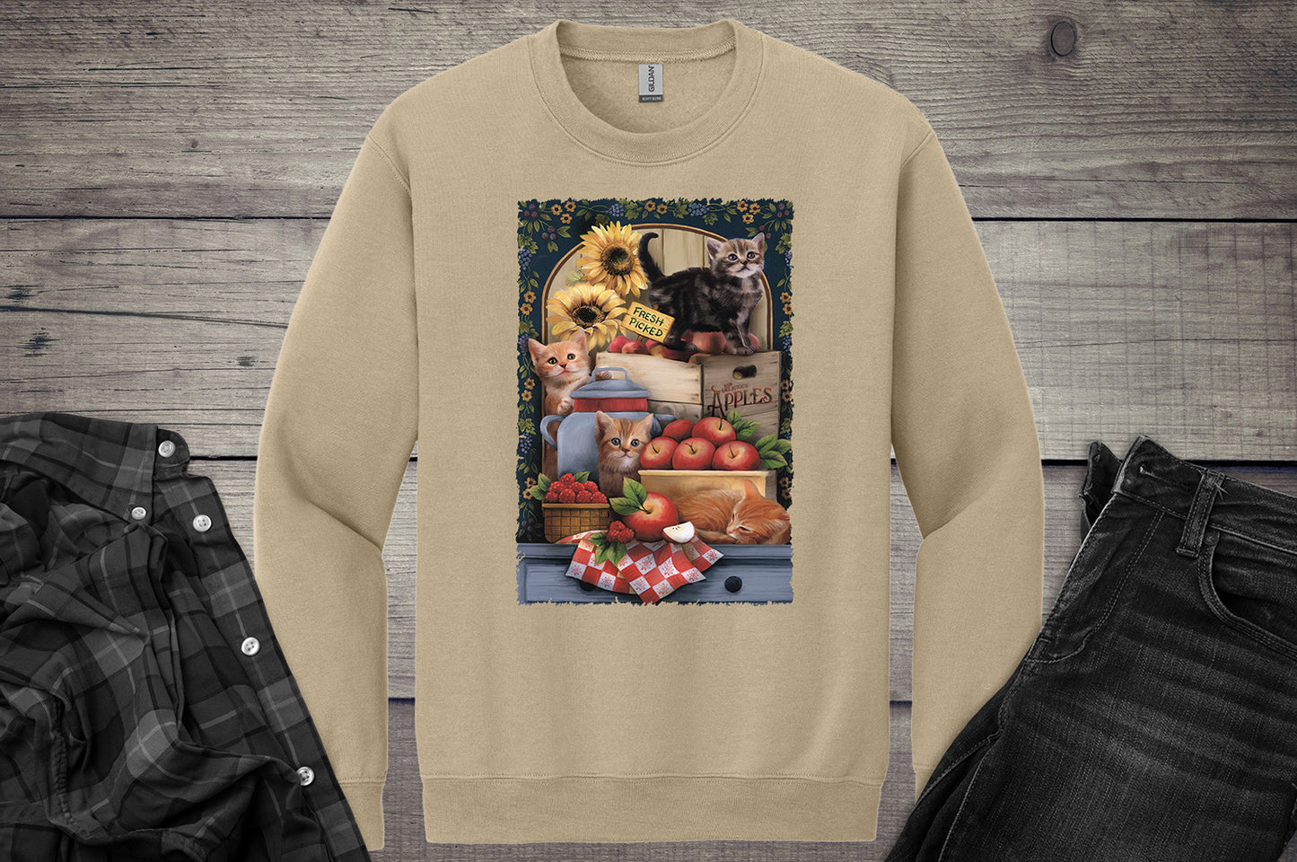 Apples And Berries Crewneck Sweatshirt