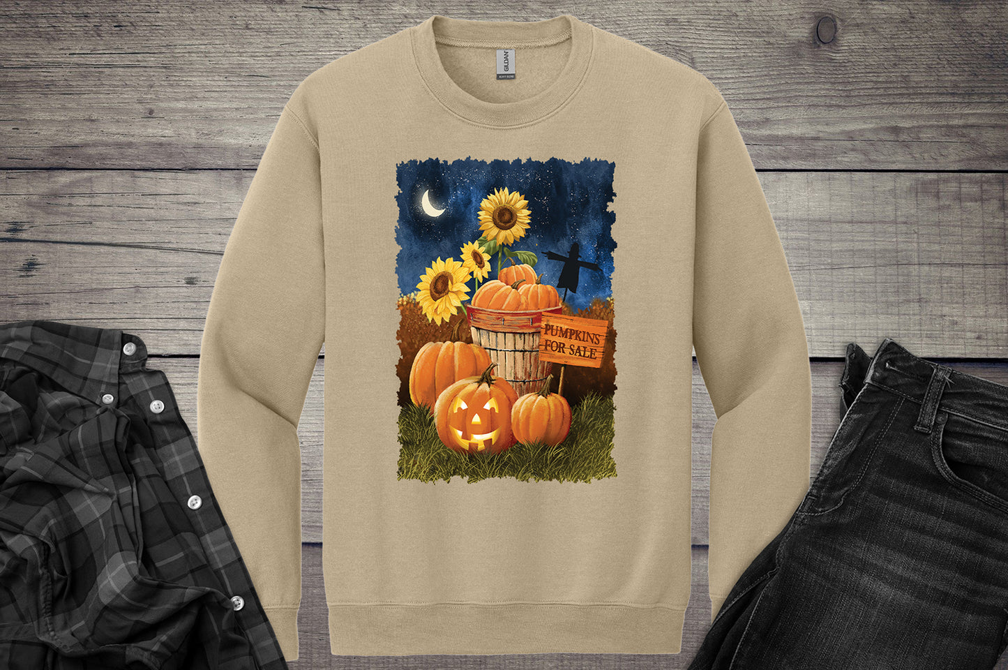 Pumpkins For Sale Crewneck Sweatshirt
