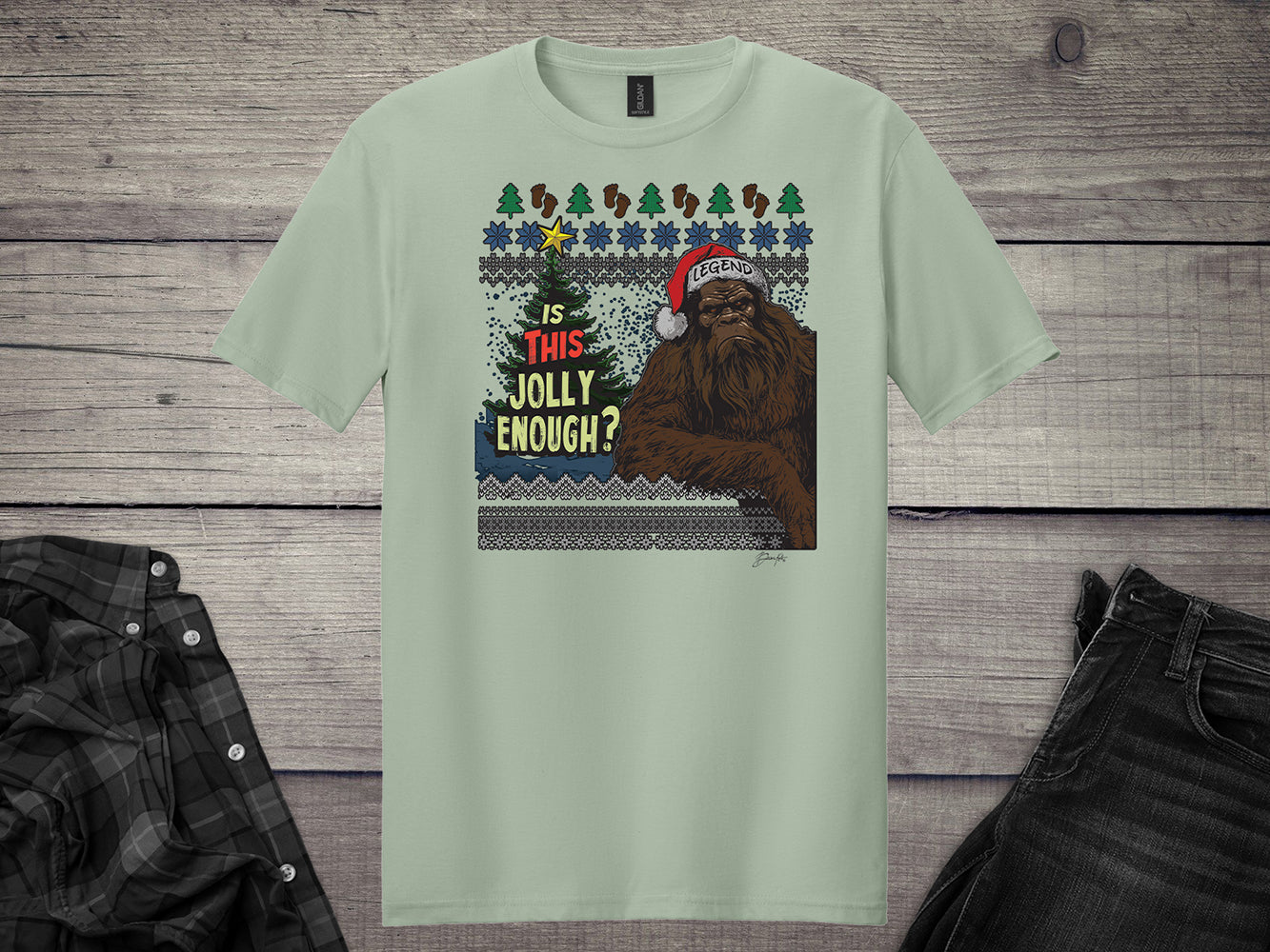 Bigfoot Sweater T-Shirt