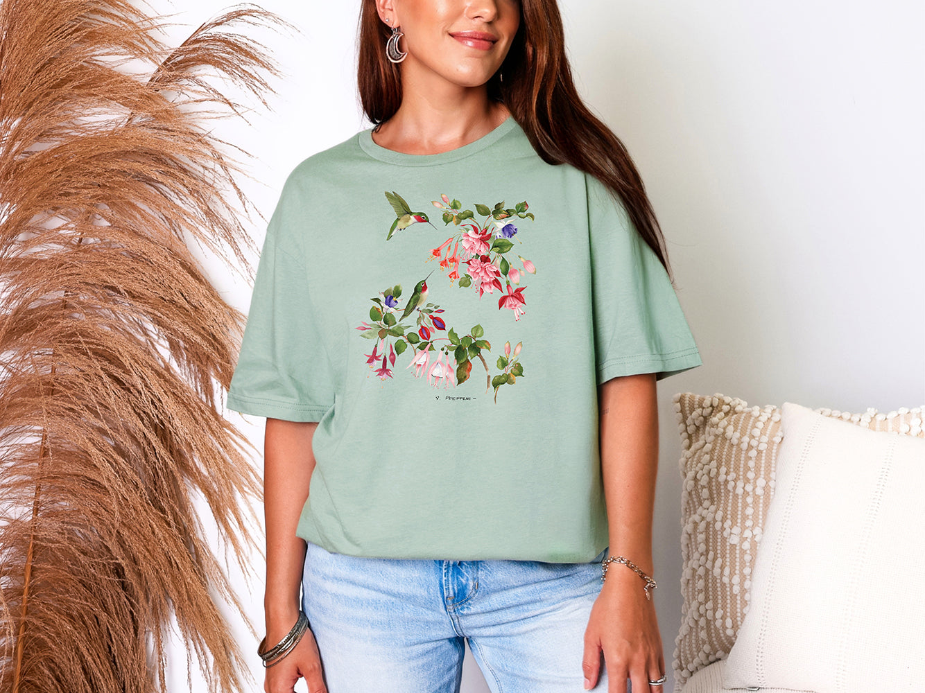 Hummingbird Fuchsias T-Shirt