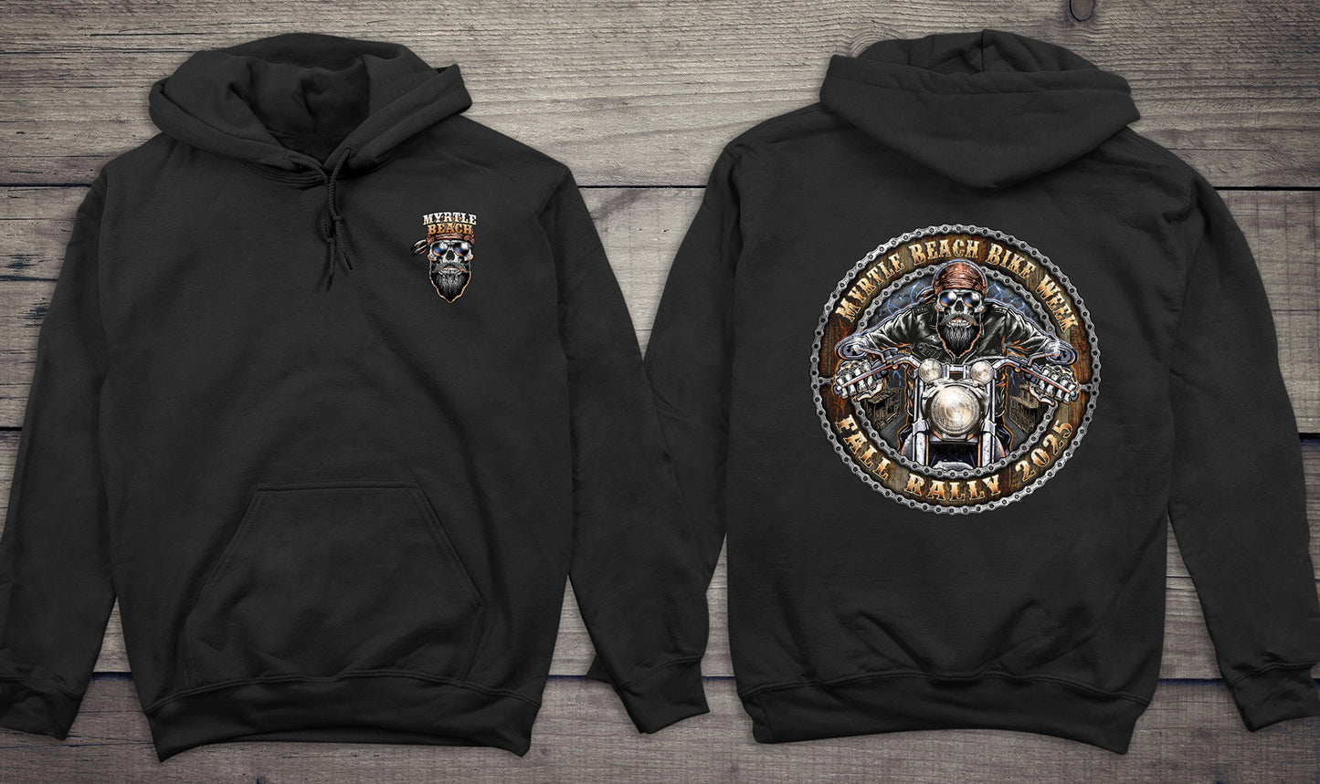 Myrtle Beach Skull Biker Hoodie