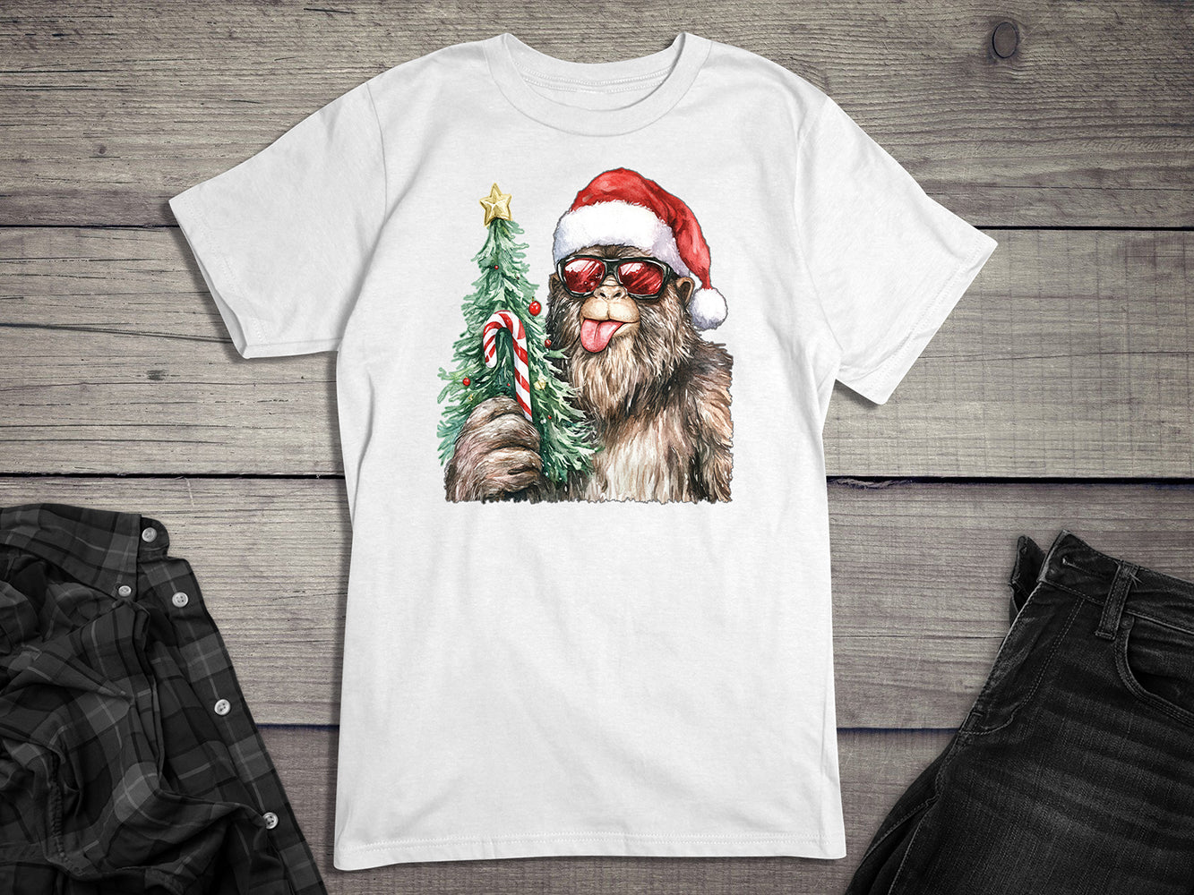 Bigfoot Christmas T-Shirt