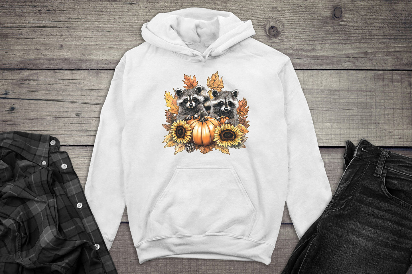 Fall Raccoons Hoodie