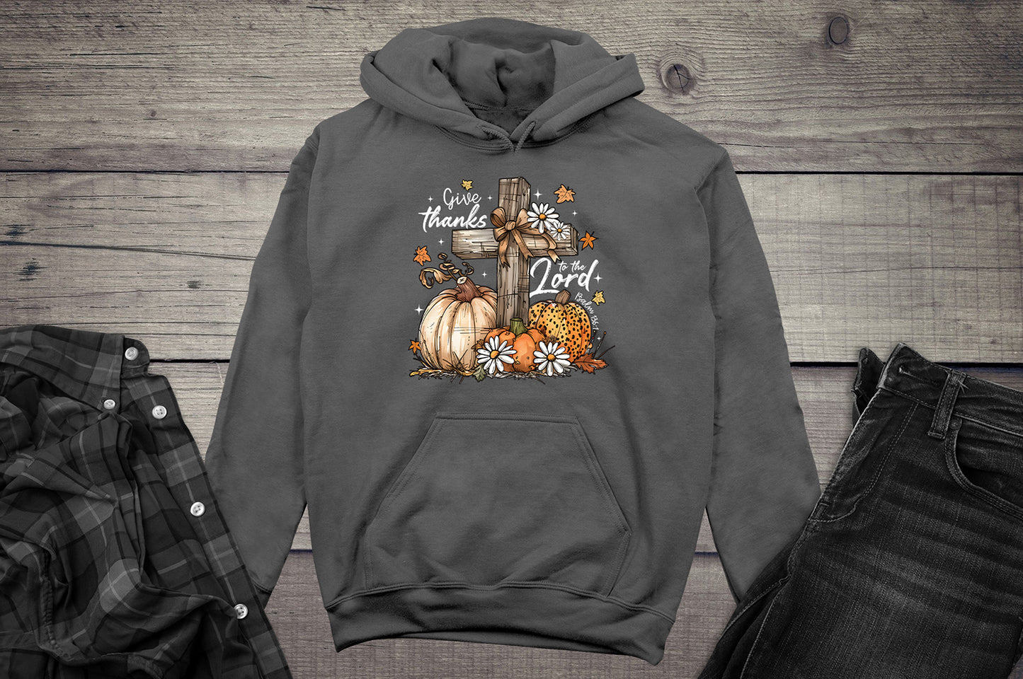 Give Thanks Pumpkins Hoodie