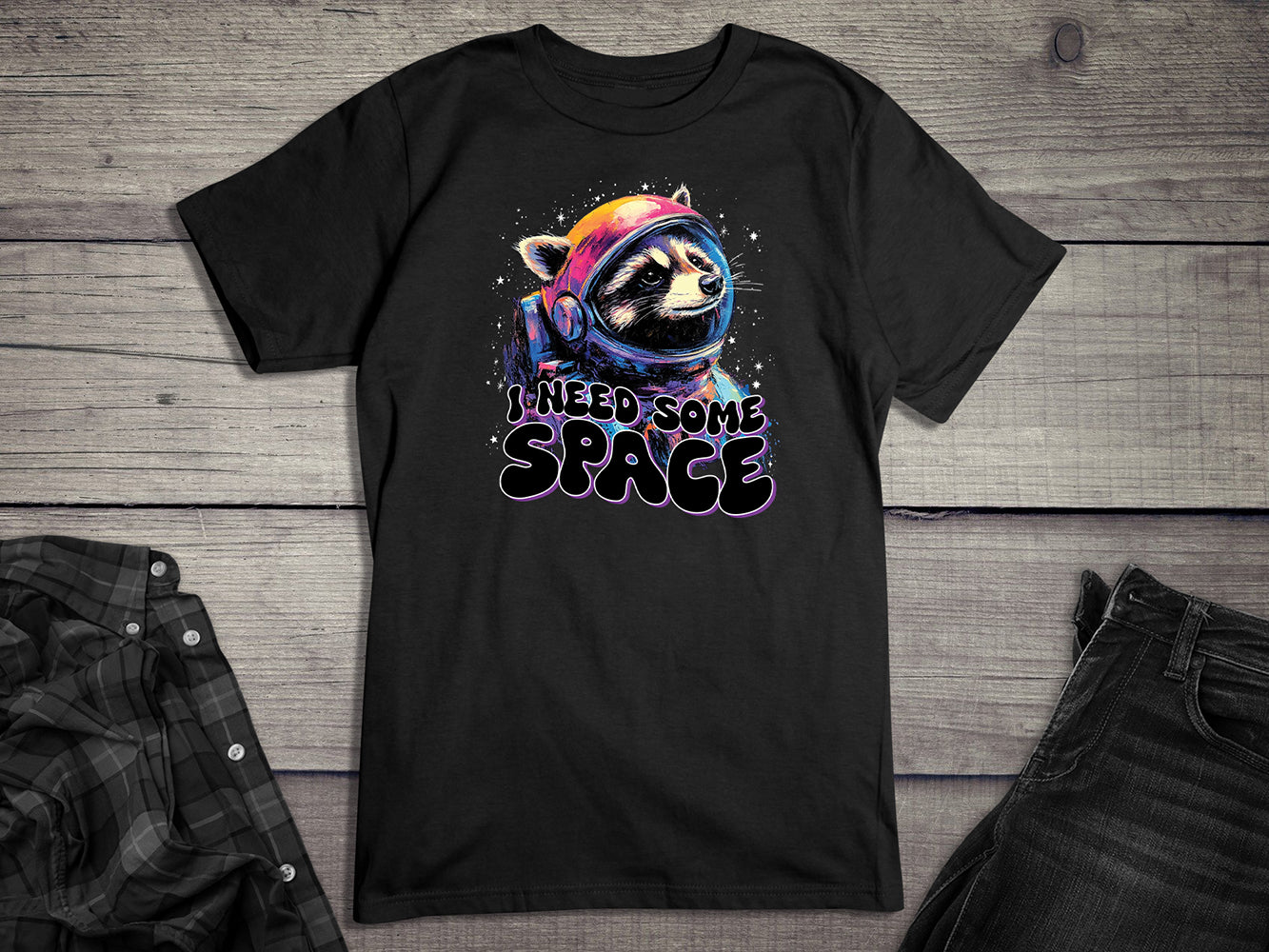 I Need Space Raccoon T-Shirt