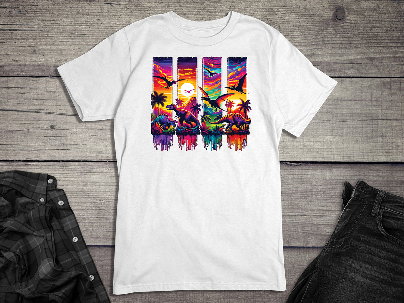 Colorful Dinosaurs T-Shirt