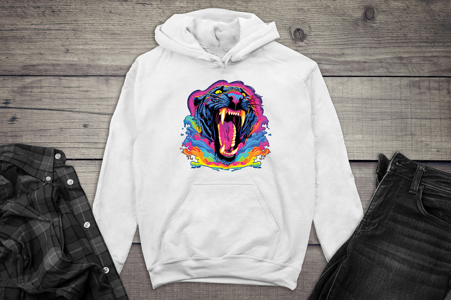 Colorful Panther Hoodie