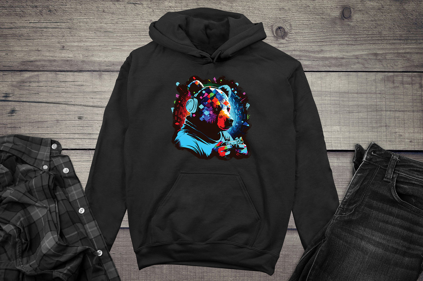 Gamer Bear Hoodie