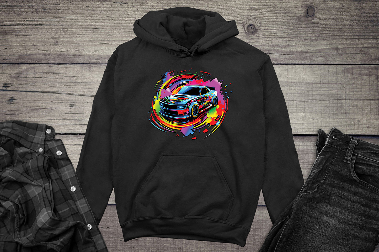 Car Swirl Hoodie