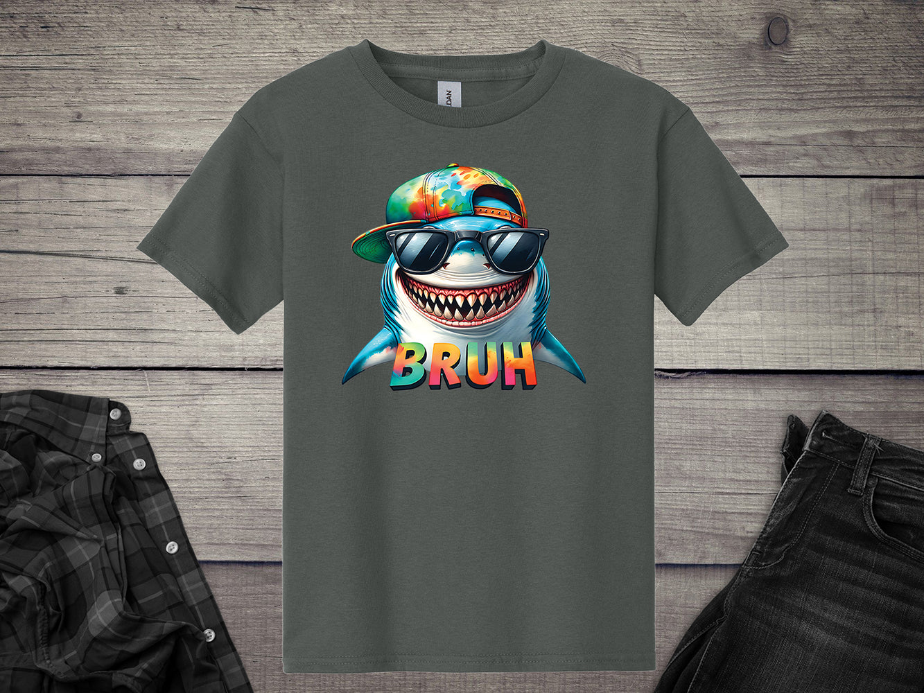 Bruh Shark Youth T-Shirt