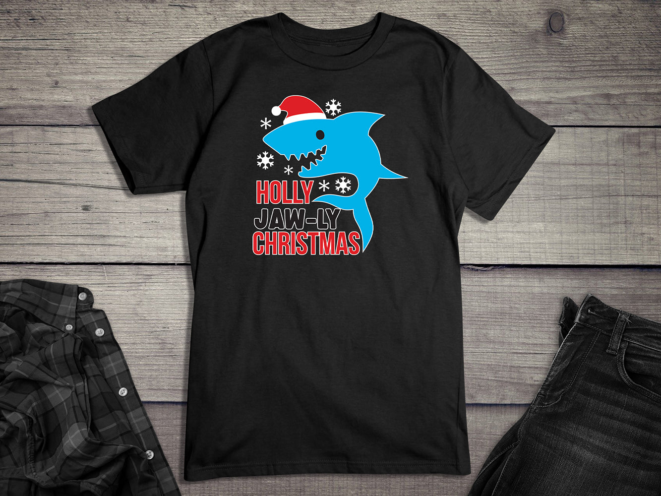 Holly Jaw-ly Christmas T-Shirt