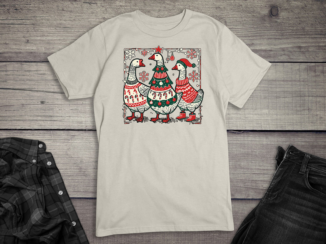 Christmas Geese T-Shirt