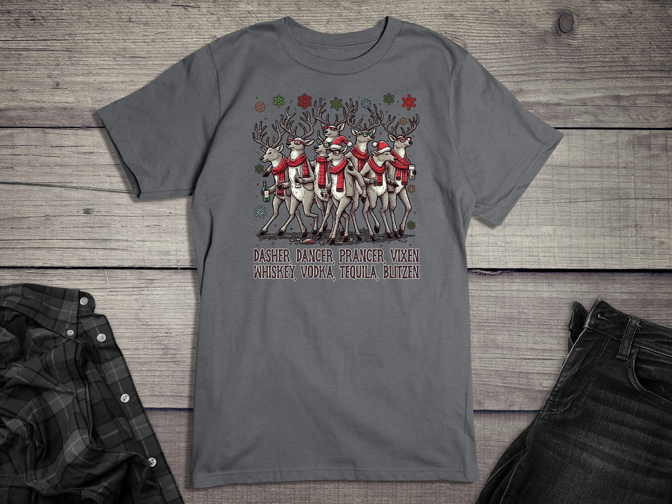 Reindeer Drinking T-Shirt